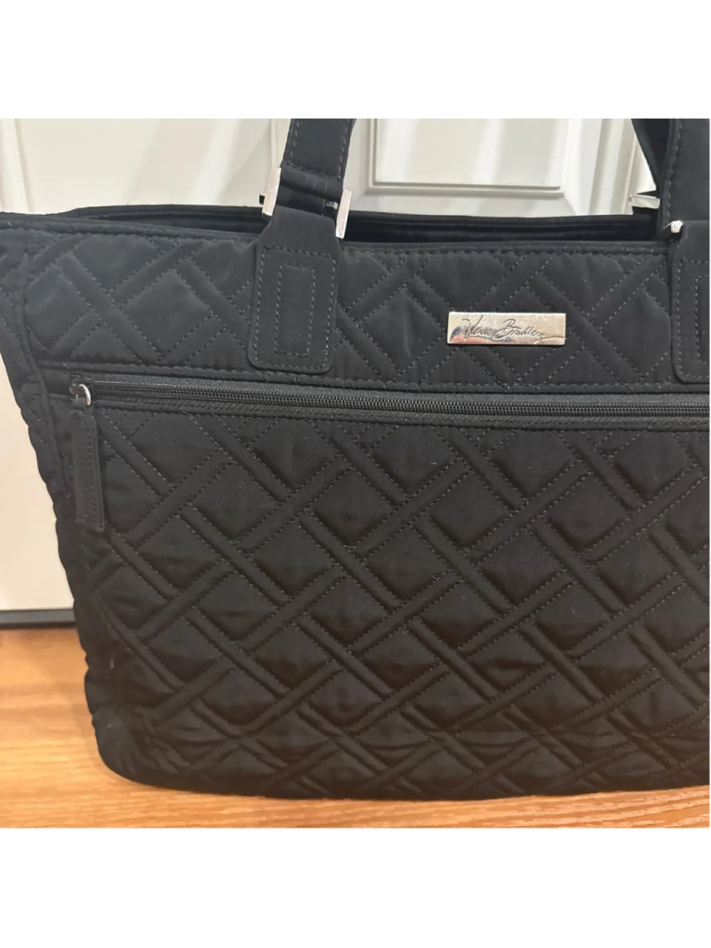 Women's Vera Bradley Quilted Tote Bag One Size Black